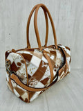 Patchwork Cowhide Travel Bag