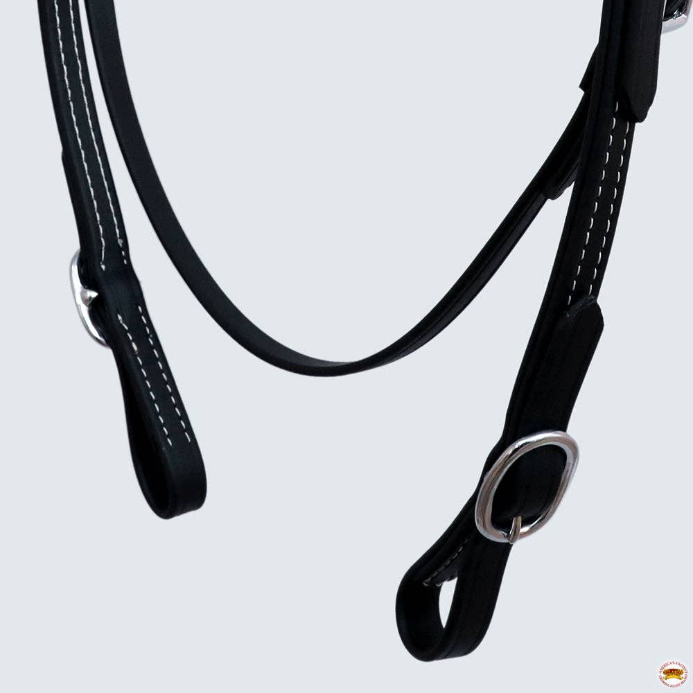 HILASON  Biothane Leather Headstall Breast Collar Rein