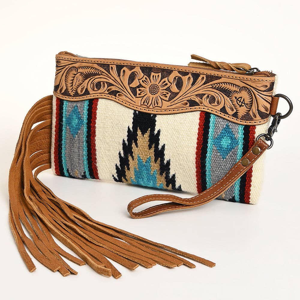 Wristlet Western Saddle blanket purse