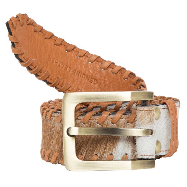 Boho Cowhide Belt