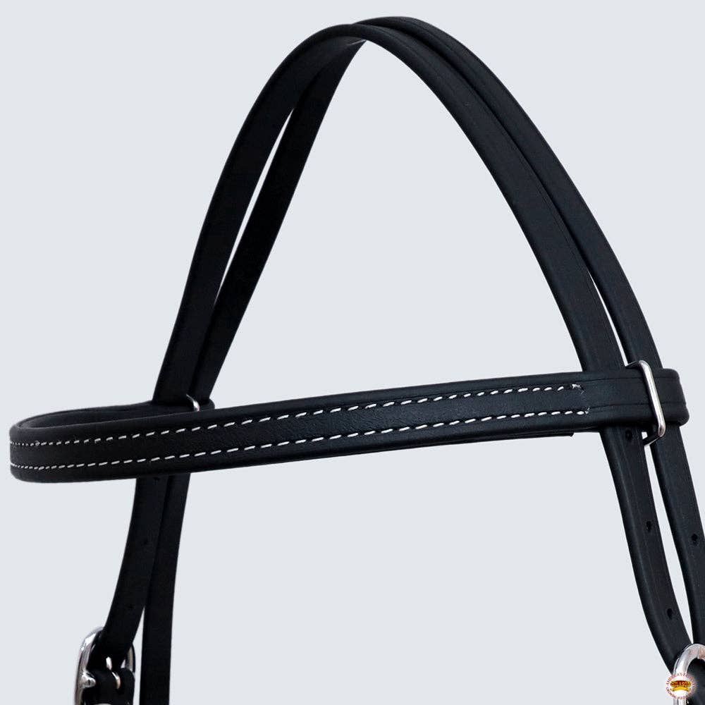 HILASON  Biothane Leather Headstall Breast Collar Rein